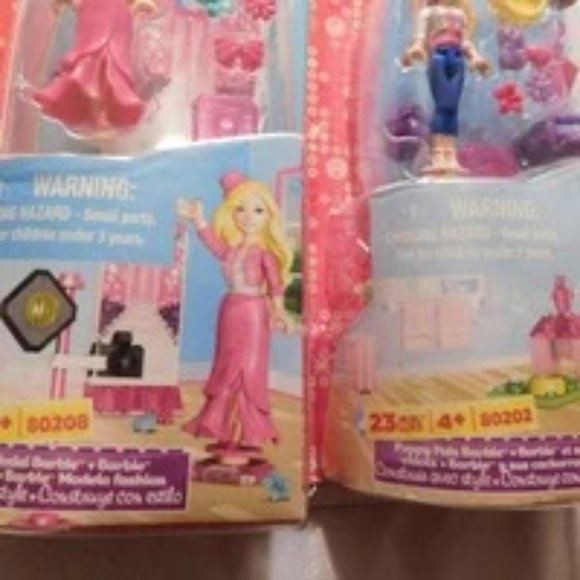 Barbie Mega Bloks Playsets Puppy Pals and Fashion Model - Picture 4 of 7